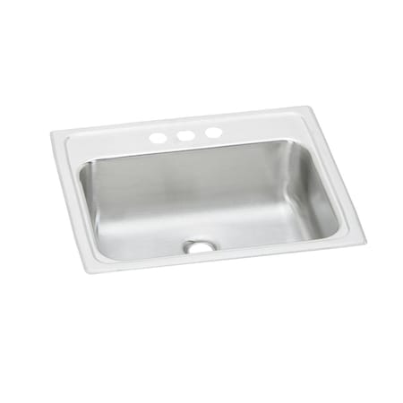 Pacemaker Stainless Steel 19 X 17 X 6-1/8 Single Bowl Top Mount Bathroom Sink